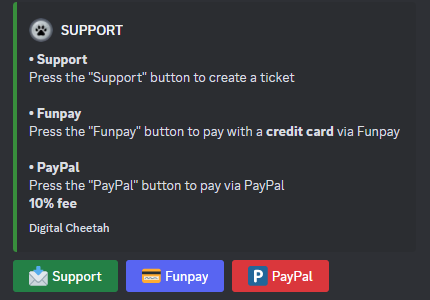 Open a PayPal support ticket in Discord
